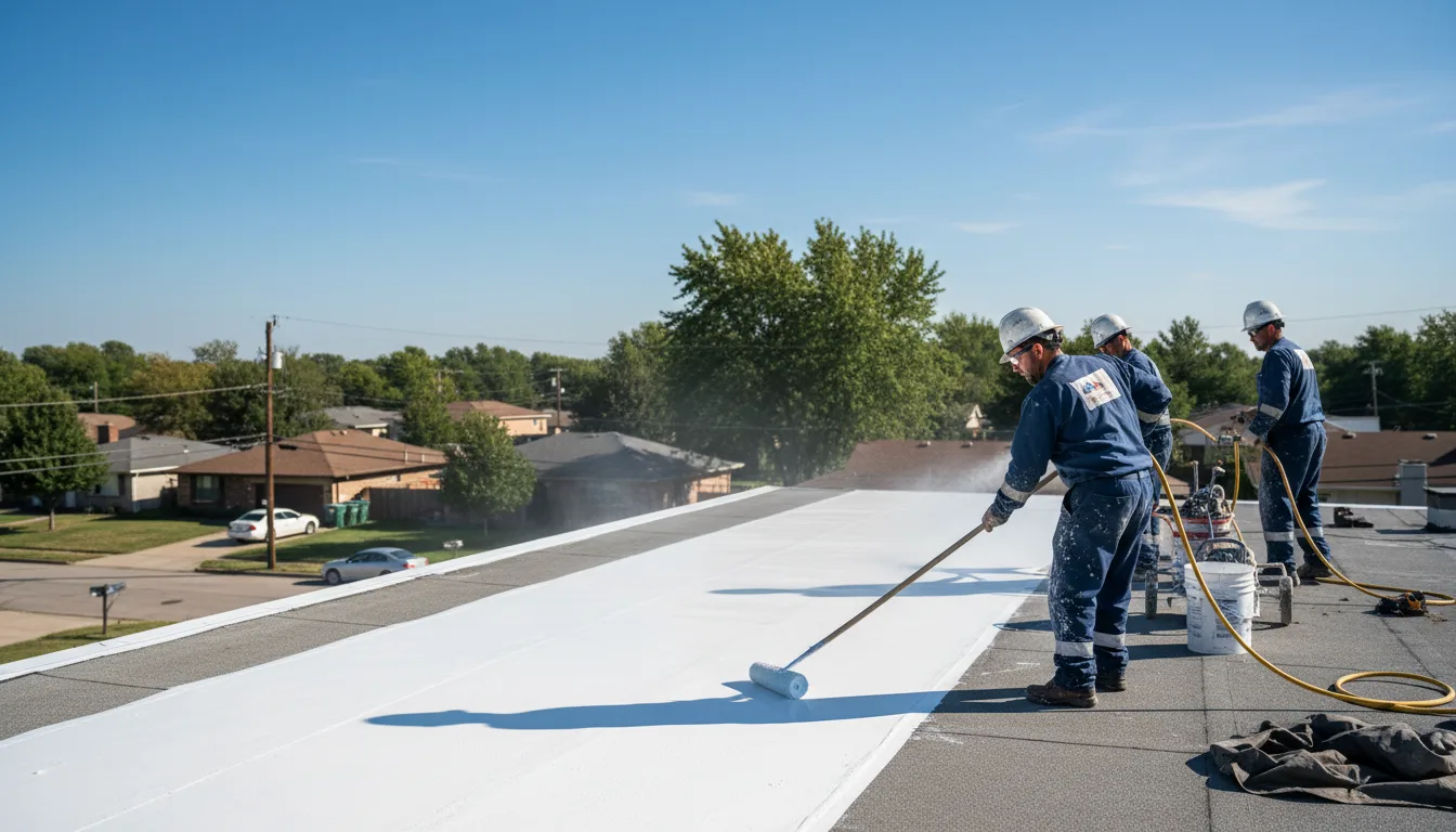 Commercial roof coating in Ollie, IA near me